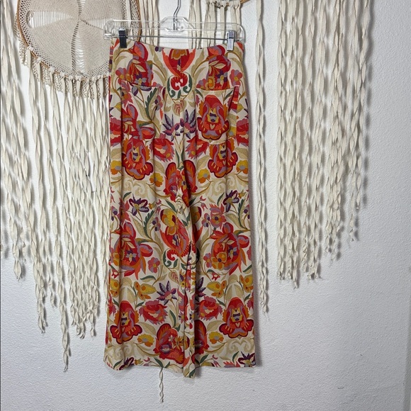 Etro Women’s Colorful Wide Leg Cropped Pants Size 40/XS - Picture 6 of 11